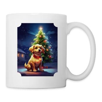 Modèle vierge de chien de Noël 1.12 - Mug blanc - blanc - Droite