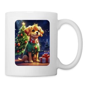 Modèle vierge de chien de Noël 1.13 - Mug blanc - blanc - Droite
