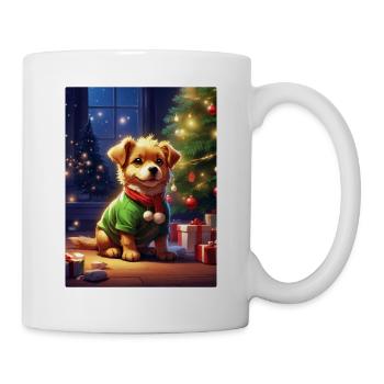 Modèle vierge de chien de Noël 1.16 - Mug blanc - blanc - Droite
