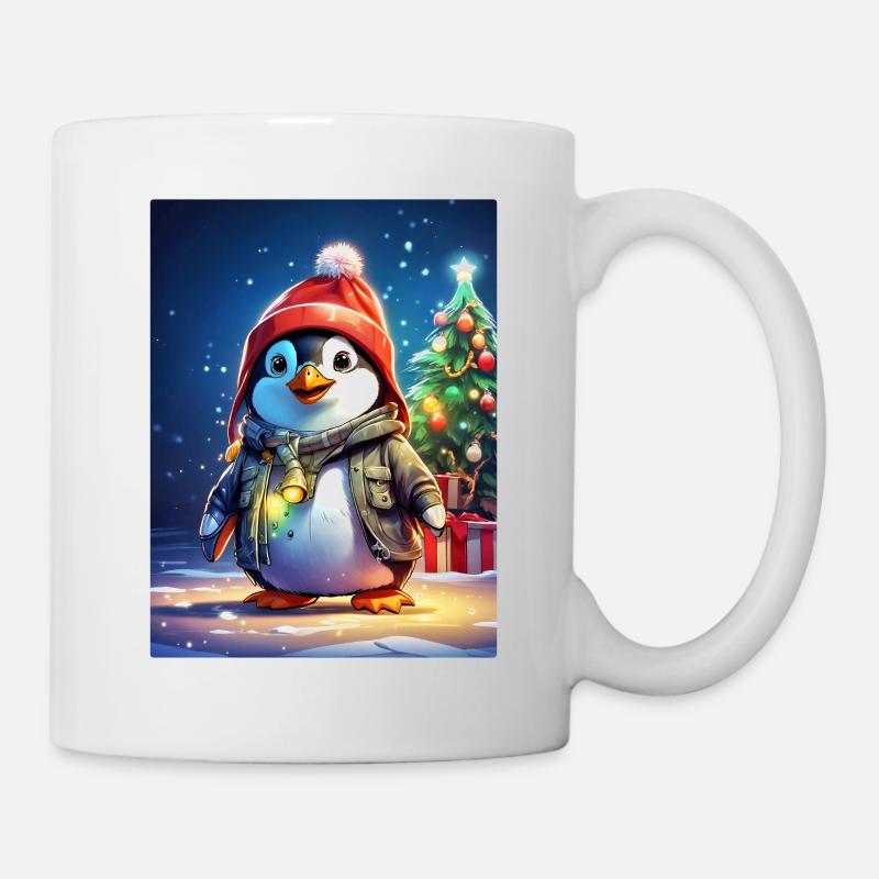 Christmas Penguin Blank Template 1.6 - Mug - white