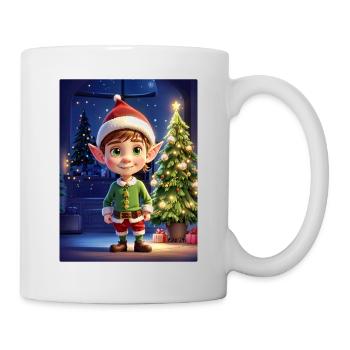 Weihnachten Elf Blankovorlage 1.1 - Tasse - Weiß - Rechts