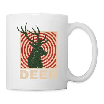 Cerf - Mug blanc - blanc - Droite