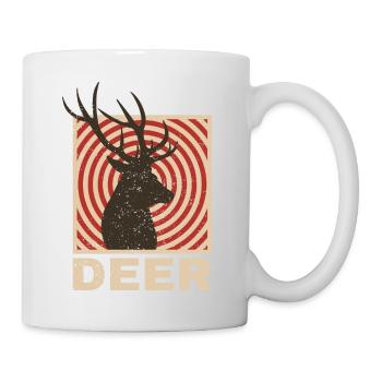 Cerf - Mug blanc - blanc - Droite