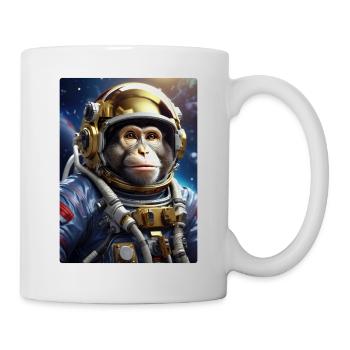 Singe dans l’espace 1.6 - Mug blanc - blanc - Droite