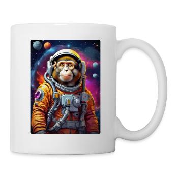 Singe dans l’espace 1.7 - Mug blanc - blanc - Droite