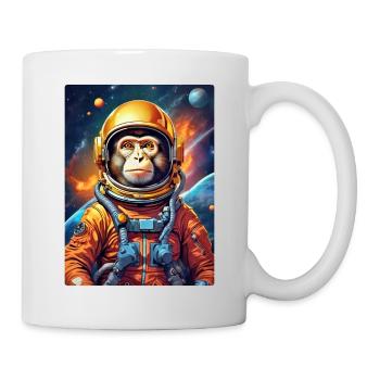Singe dans l’espace 1.10 - Mug blanc - blanc - Droite