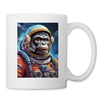 Gorille dans l’espace 1.1 - Mug blanc - blanc - Droite