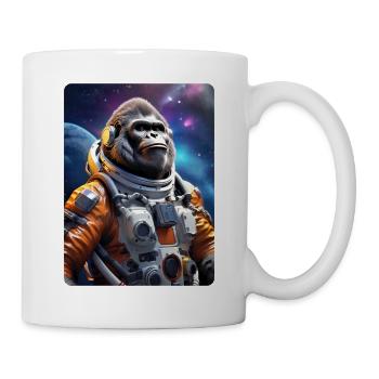 Gorille dans l’espace 1.5 - Mug blanc - blanc - Droite