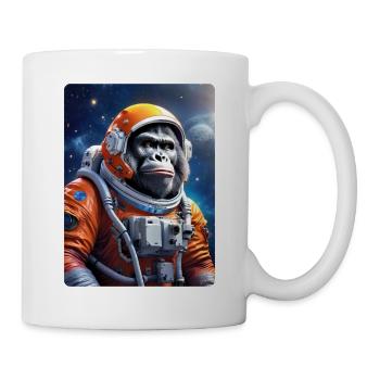 Gorille dans l’espace 1.4 - Mug blanc - blanc - Droite