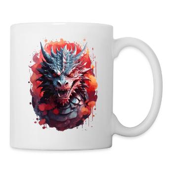 Düsterer Drache der Finsternis - Tasse - Weiß - Rechts