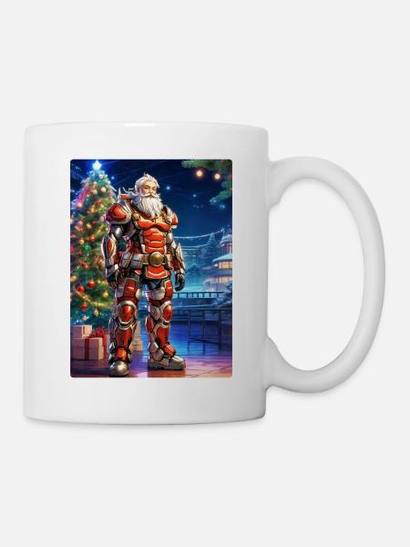 Weihnachten Cyberpunk Weihnachtsmann 1.1 - Tasse - Weiß