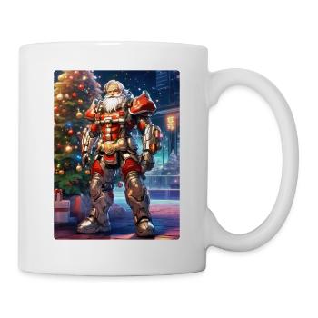 Weihnachten Cyberpunk Weihnachtsmann 1.10 - Tasse - Weiß - Rechts