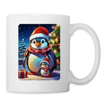 Weihnachten Pinguin Familie 1.5 - Tasse - Weiß - Rechts