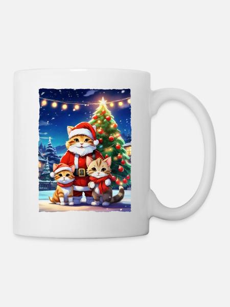Christmas Cats Family 1.5 - Mug - white