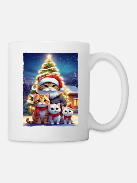 Christmas Cats Family 1.2 - Mug - white