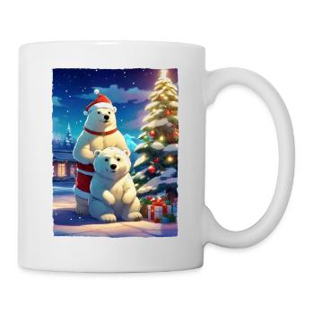 Weihnachten Eisbär 1.3 - Tasse - Weiß - Rechts