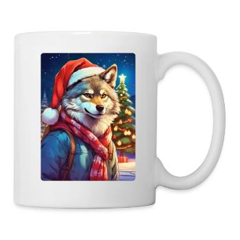 Loup de Noël 1.7 - Mug blanc - blanc - Droite