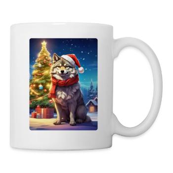 Loup de Noël 1.8 - Mug blanc - blanc - Droite