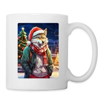 Loup de Noël 1.6 - Mug blanc - blanc - Droite