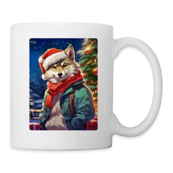 Loup de Noël 1.9 - Mug blanc - blanc - Droite
