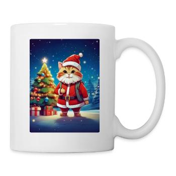 Chat de Noël 1.1 - Mug blanc - blanc - Droite