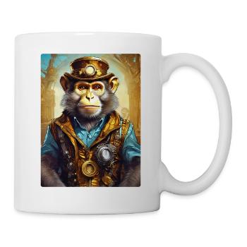 Singe Steampunk 1.5 - Mug blanc - blanc - Droite