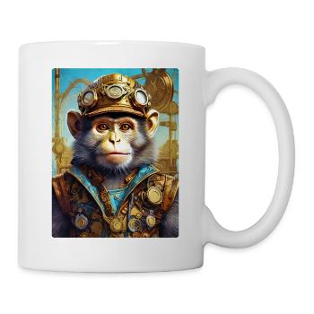 Singe Steampunk 1.6 - Mug blanc - blanc - Droite
