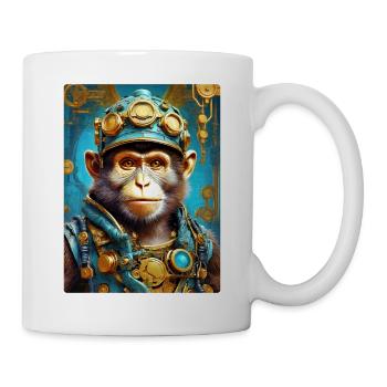 Singe Steampunk 1.12 - Mug blanc - blanc - Droite