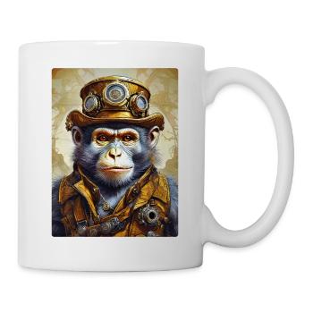 Singe Steampunk 1.13 - Mug blanc - blanc - Droite