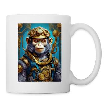Singe Steampunk 1.2 - Mug blanc - blanc - Droite