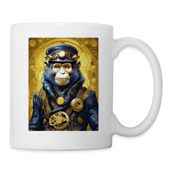 Singe Steampunk 1.10 - Mug blanc - blanc - Droite