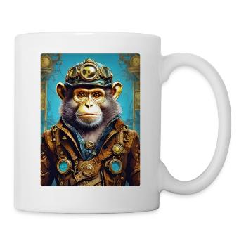 Singe Steampunk 1.17 - Mug blanc - blanc - Droite