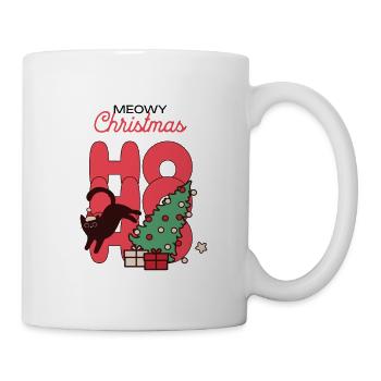 Meowy Christmas hohoho cat - Mug - white - Right