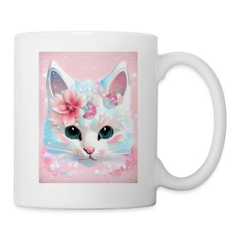 White cat - Mug - white - Right