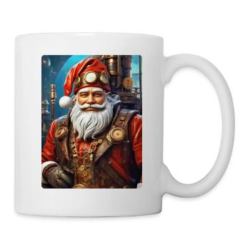 Steampunk Weihnachten Santa Claus 1.7 - Tasse - Weiß - Rechts