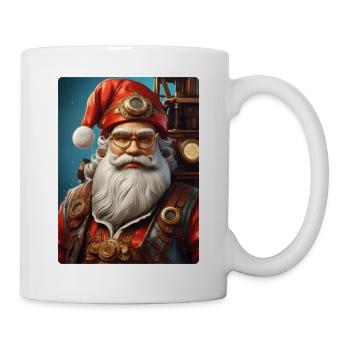 Steampunk Weihnachten Santa Claus 1.4 - Tasse - Weiß - Rechts