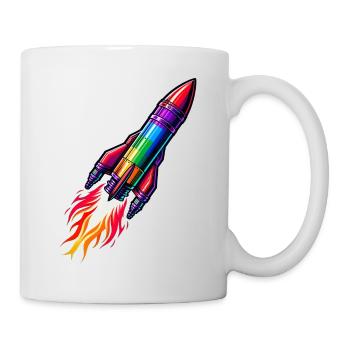Rainbow Rocket - Mug - white - Right