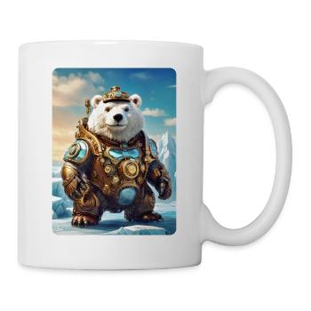 Ours de glace steampunk 1.7 - Mug blanc - blanc - Droite
