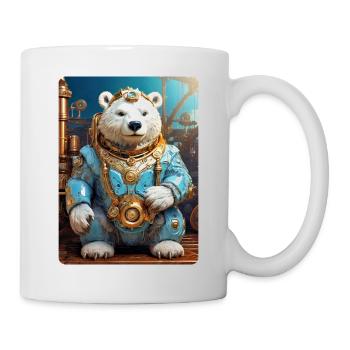Ours de glace steampunk 1.13 - Mug blanc - blanc - Droite