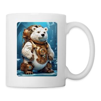 Steampunk Eisbear 1.3 - Tasse - Weiß - Rechts