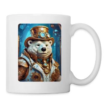 Steampunk Eisbear 1.17 - Tasse - Weiß - Rechts