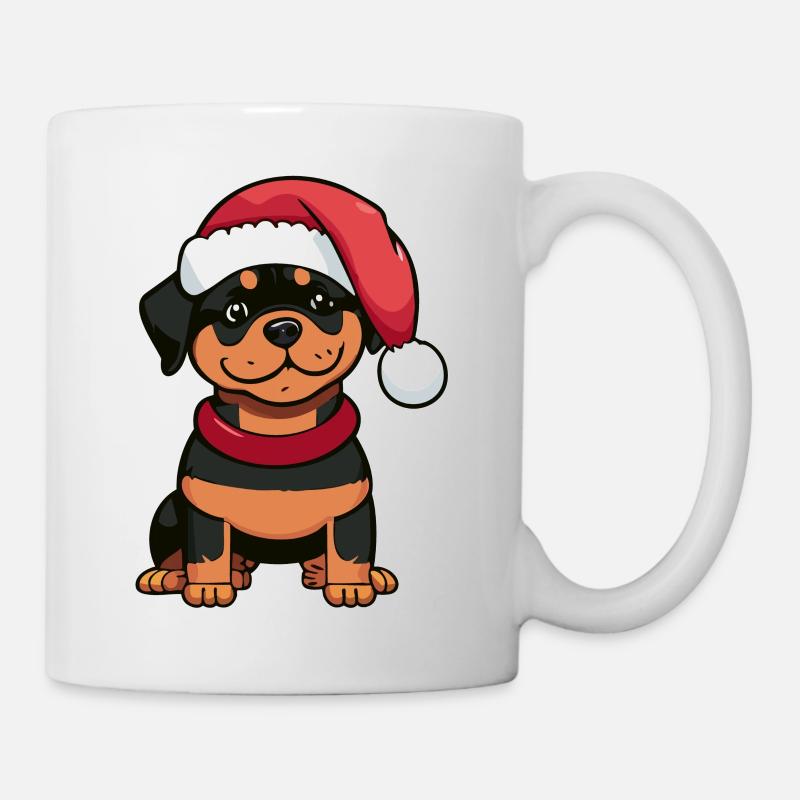 Sweet Rottweiler Christmas - Mug - white