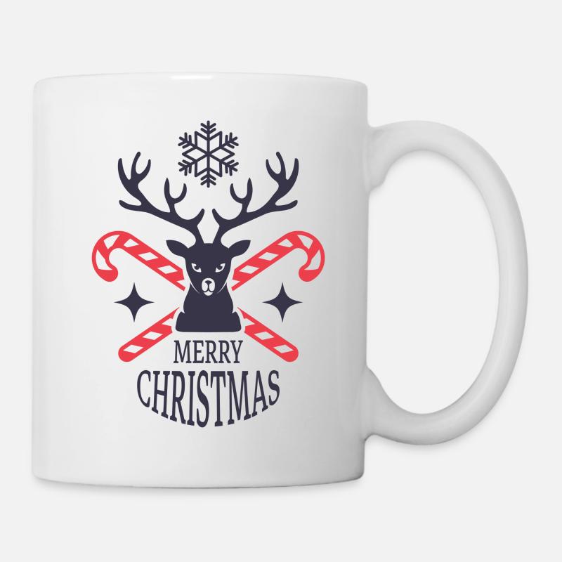 Frohe Weihnachten - Tasse - Weiß