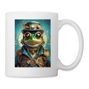 Grenouille Steampunk 1.2 - Mug blanc - blanc - Droite