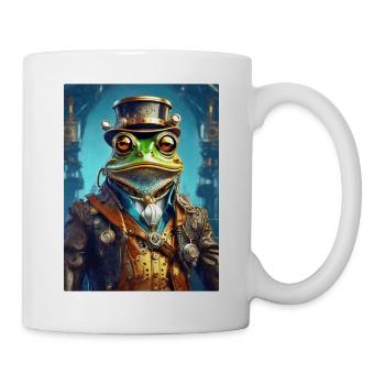 Grenouille Steampunk 1.6 - Mug blanc - blanc - Droite