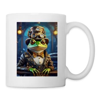 Grenouille Steampunk 1.4 - Mug blanc - blanc - Droite