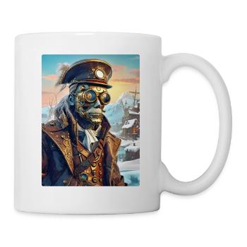 Steampunk Paysage D’hiver Zombie 1.1 - Mug blanc - blanc - Droite