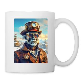 Steampunk Paysage D’hiver Zombie 1.9 - Mug blanc - blanc - Droite