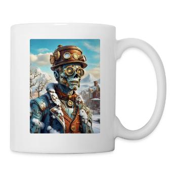 Steampunk Paysage D’hiver Zombie 1.11 - Mug blanc - blanc - Droite