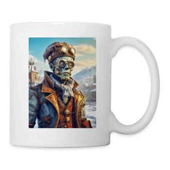 Steampunk Paysage D’hiver Zombie 1.13 - Mug blanc - blanc - Droite